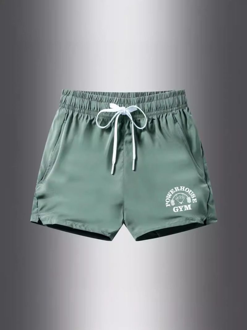 Qualità imbattibile. Qualità imbattibile. Nuovi pantaloncini estivi in seta ghiacciata, casual, sportivi, da 3 minuti, alla moda, da uomo, per la spiaggia, il fitness e la corsa._voghion.com