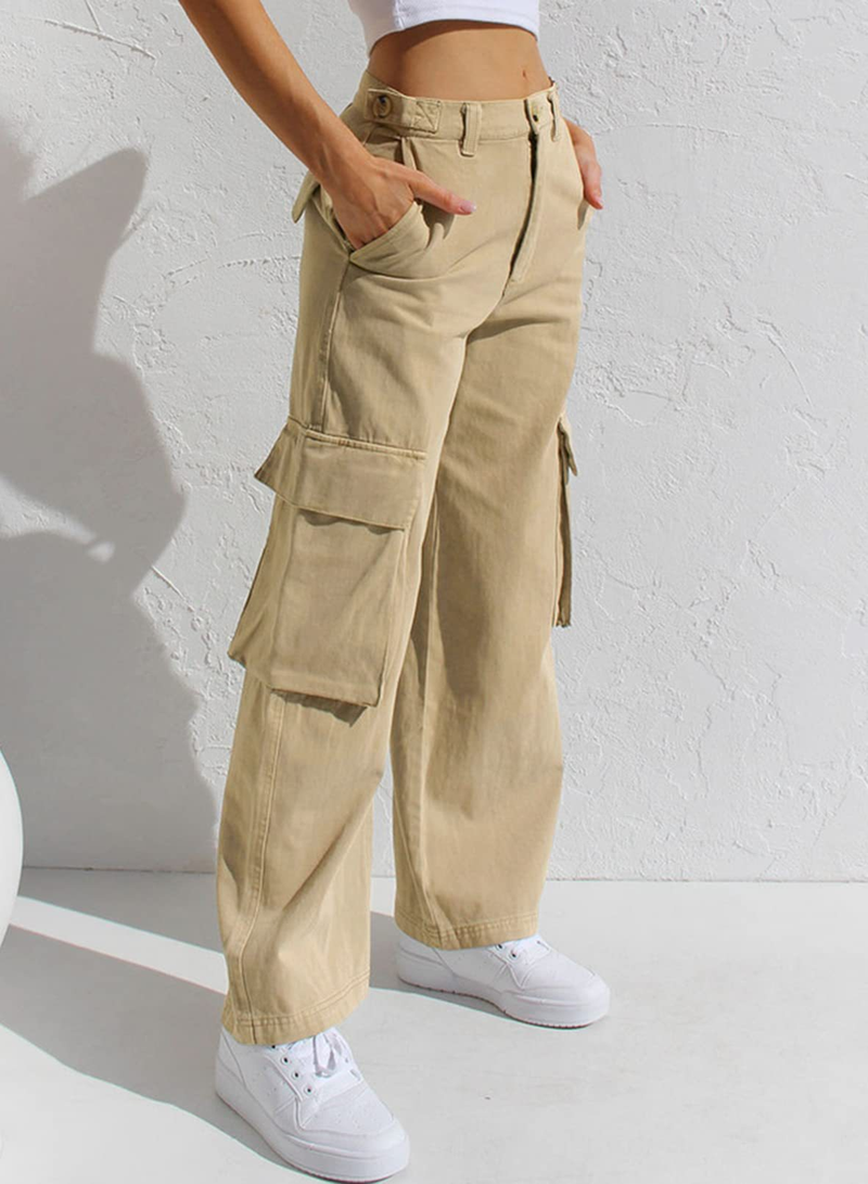 multi-pocket work jeans for women_voghion.com