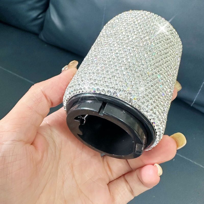 Apribottiglie automatico per birra tempestato di diamanti - Sgancio rapido con una sola pressione, acciaio inossidabile rapido e senza sforzo, dettagli di diamanti, strumento da bar compatto_voghion.com
