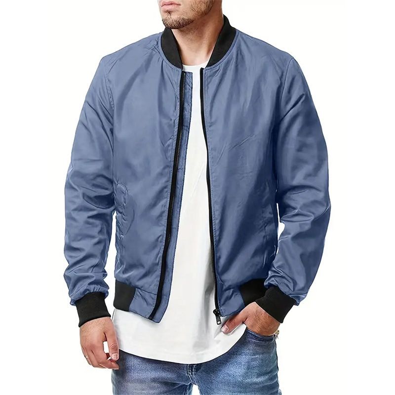 Suitable For All Seasons New Bomber Spring Autumn Casual Trendy Plus Size Men's Zipper Jacket 5XL_voghion.com