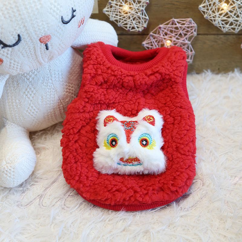 Petstyle Little Snow Leopard Bear Hund Niedliche Fleece-Kleidung für Welpen und Kätzchen, Neugeborene Katze_voghion.com