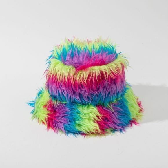 INS Automne et Hiver Motif Léopard Pêcheur Femmes Polaire Épais Imprimé Vache Pot Chapeau Mode Polyvalent Bowler Casquettes_voghion.com