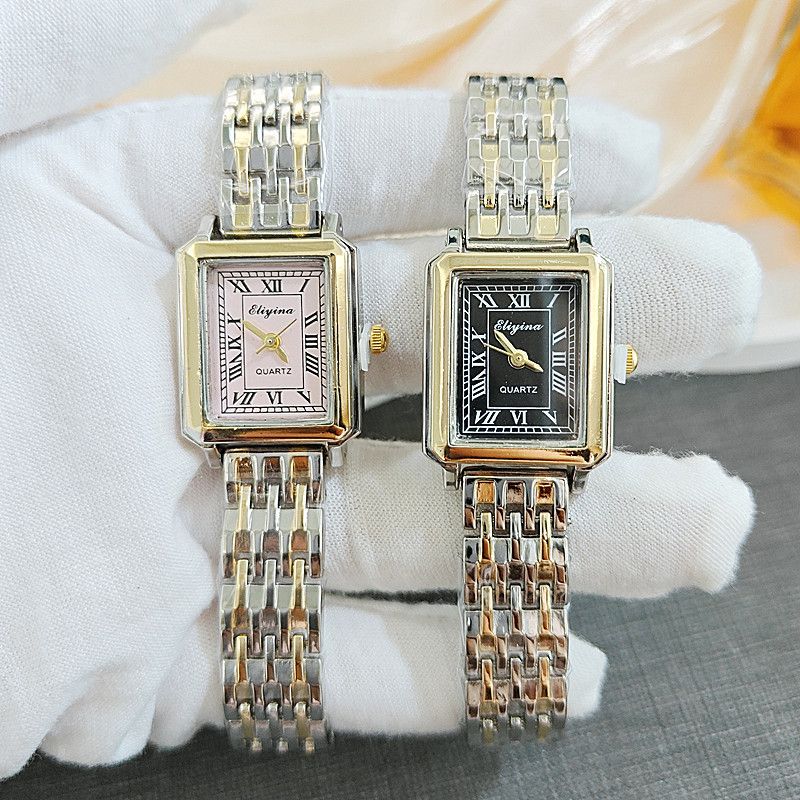 New Women's Watch Ins Style Classic Versatile Roman Numerals High-end Elegant Fashion Niche Light Square_voghion.com