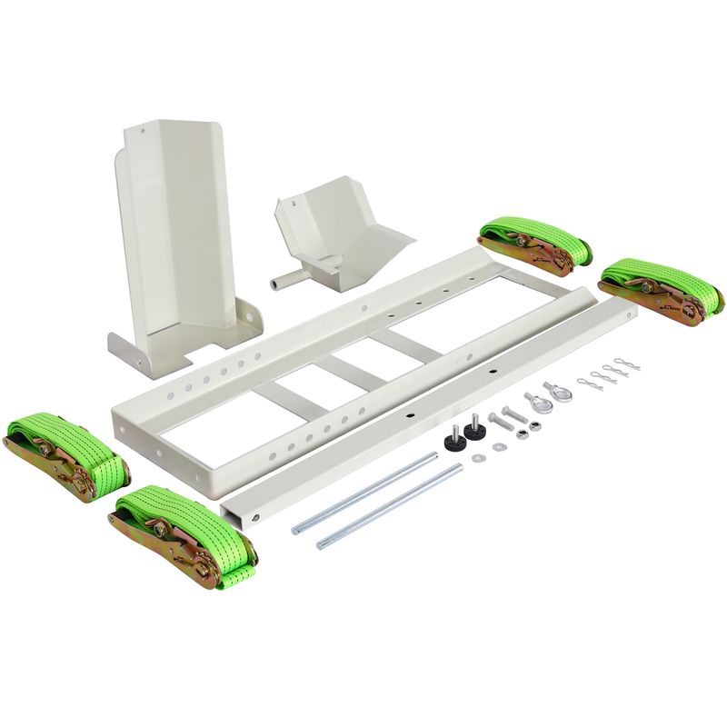 1800 Lb. Capacity Motorcycle Stand/Wheel Chock,adjustable heavy duty with 4 sets tie down_voghion.com