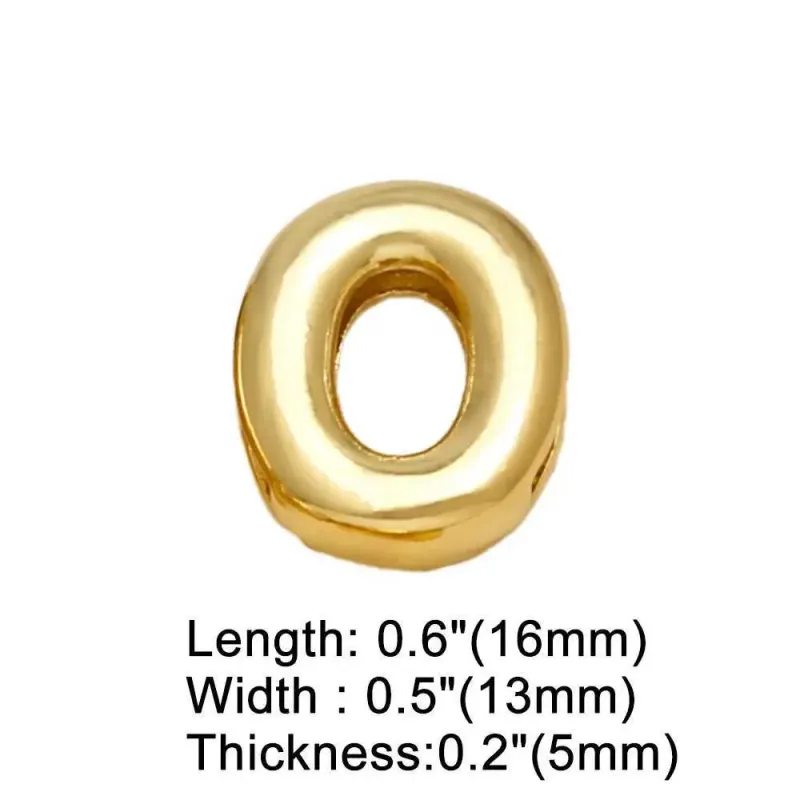 FLOLA DIY 26 Letter Custom Female Name Gold Silver Broadband Initial Bracelet Handmade Jewelry Brtd91 Y250420_voghion.com