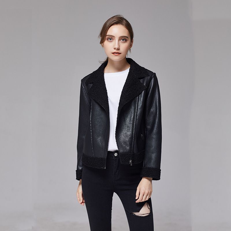 Veste courte et ample en cuir PU pour femme, nouvelle version coréenne, très populaire au printemps_voghion.com