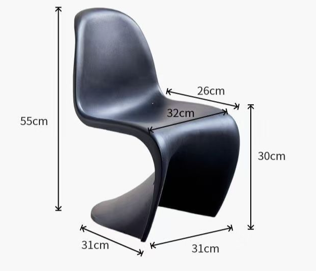 Duoduo Nordic Home Modern Plastic Dining Ins Style Negotiation Internet Celebrity Rückenlehnenstuhl Langlebiger Make-up-Hocker_voghion.com