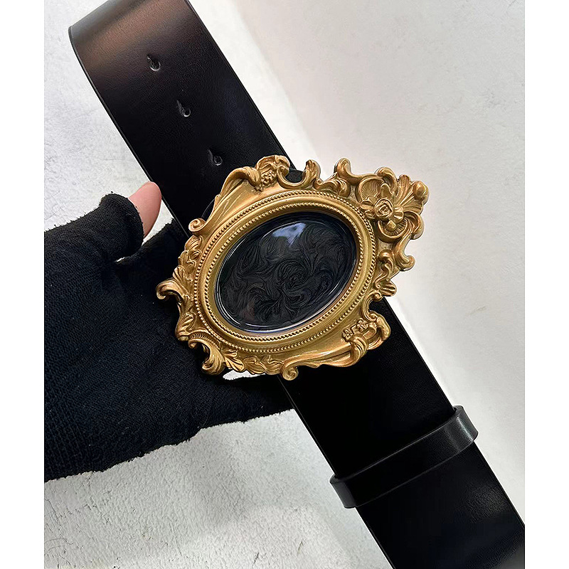 Korsettgürtel für Damen, Kleid, Mantel, Hüfthalter, modisches Korsett im Retro-Barock-Palaststil, Echtledergürtel für Damen_voghion.com