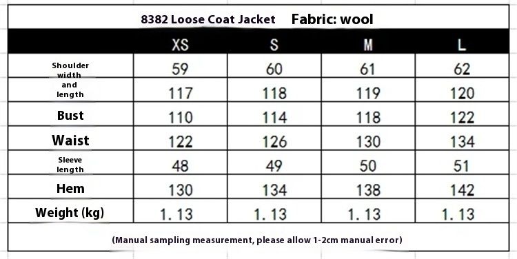 Women's clothing 2024 autumn and winter new item, loose collared double breasted long coat jacket_voghion.com