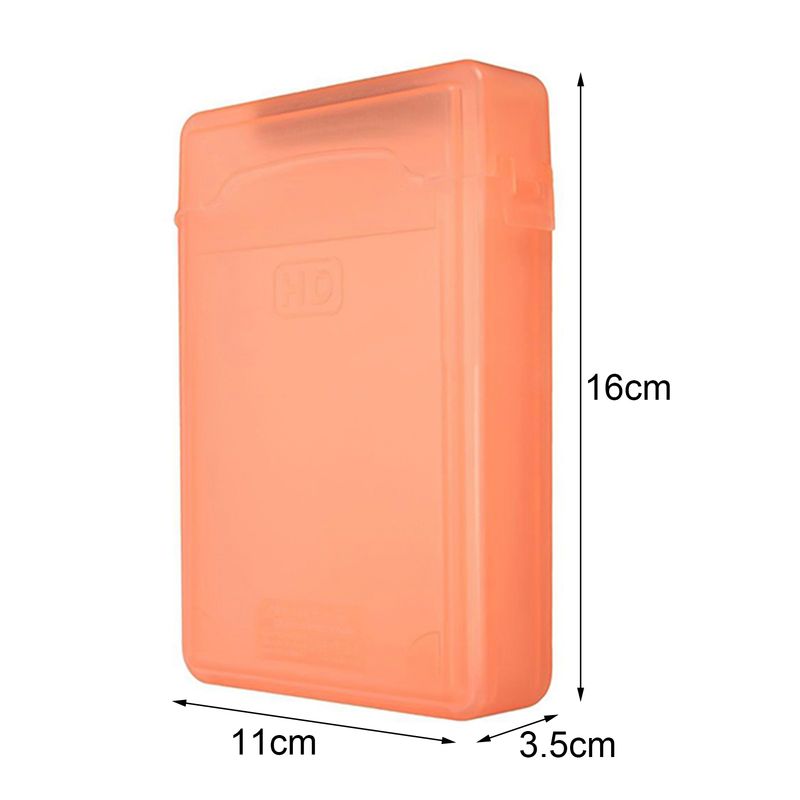 3,5 polegadas de plástico à prova de poeira IDE SATA HDD disco rígido caixa de armazenamento caixa capa_voghion.com