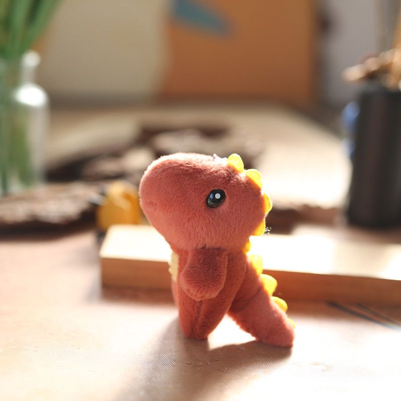 Plush Dinosaur Adorable Keychain Cute Soft Toy Cartoon Trex Charm Bag 10cm_voghion.com