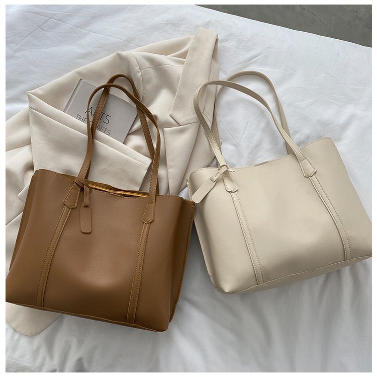 Grands sacs pour femmes automne et hiver 2021, nouveau style coréen, tendance, simple, grande capacité, en cuir souple, sac à bandoulière décontracté et polyvalent_voghion.com