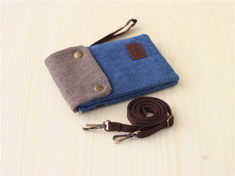 Denim Mobile Phone Bag Diagonal Cross Handbag Fashionable And Simple, Gender Neutral Small Bag For Men And Women, Change Mobile Phone Bag_voghion.com