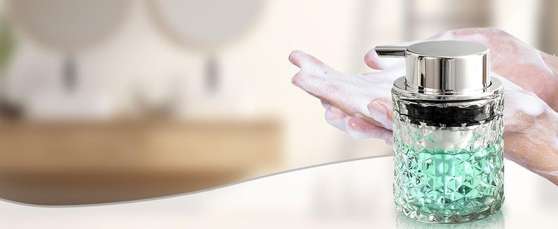 RYYD Foam Soap Dispenser - Glass Refillable|Large Pump|Bathroom_voghion.com