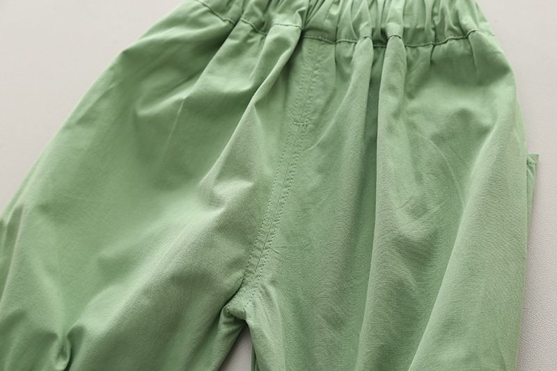 Boys splicing short sleeved set 2024 new children's cool and trendy baby clothes, one year old men's treasure summer_voghion.com