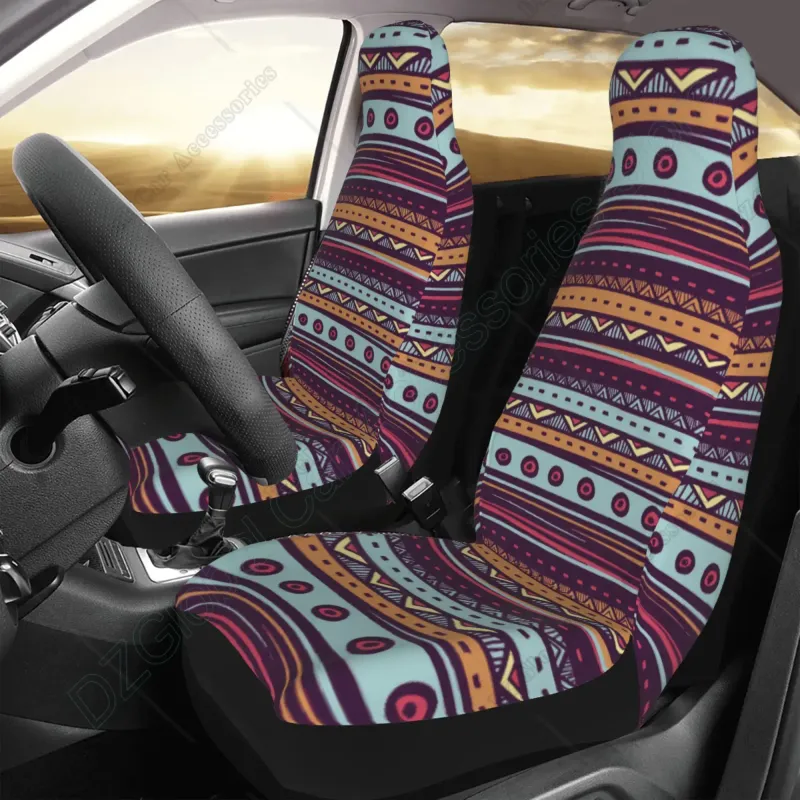 Bunte Streifen Ba Satteldecke Weben Universal Eimer Sets von 2 Azteken Muster Auto Sitzbezug Dekor_voghion.com