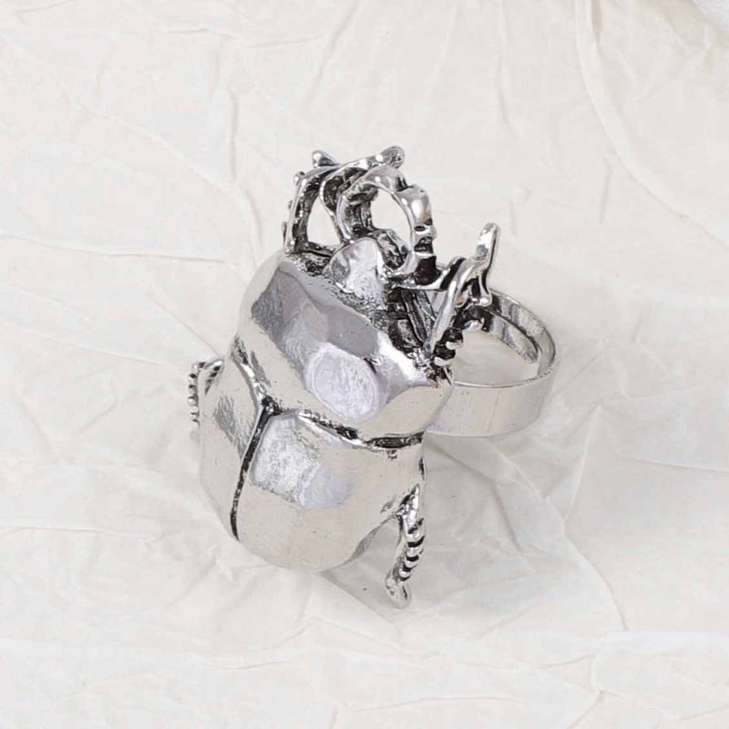 Za Trendy Personality Design Alloy Animal Insect Women's Adjustable Ring Versatile Casual Daily Jewelry_voghion.com