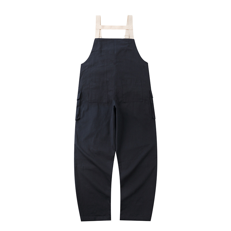 Calça cargo retrô masculina, larga e justa, com bolsos grandes e calça casual_voghion.com