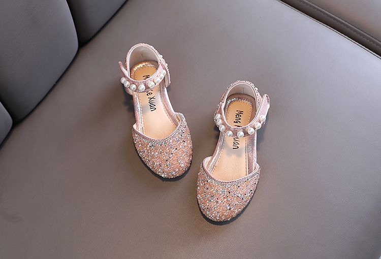 Neu Mädchen Prinzessin Einzelnen Schuhe Diamant Kleine Große Kinder Dance Performance_voghion.com