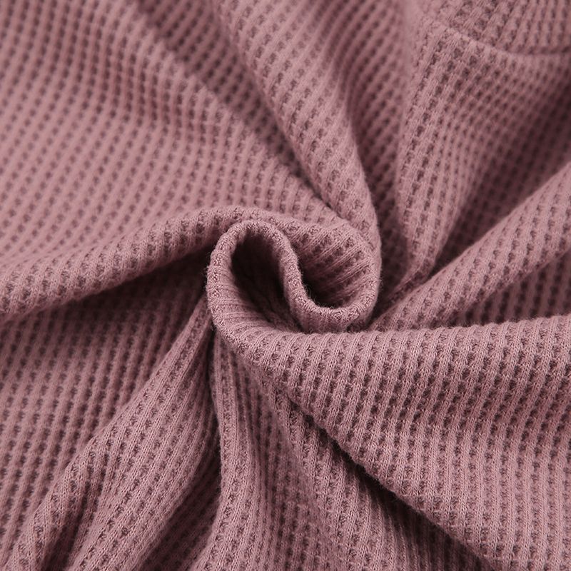 2024 Autumn Fashion Knitted Short Sleeve Pajamas Two-Piece Set Casual Cool Breathable Women's Homewear_voghion.com