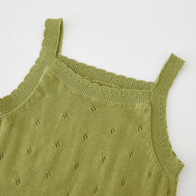 Canotta in pizzo e cotone per bambine – Capo estivo traspirante (80-120 cm, 4 colori + opzioni fiocco)_voghion.com