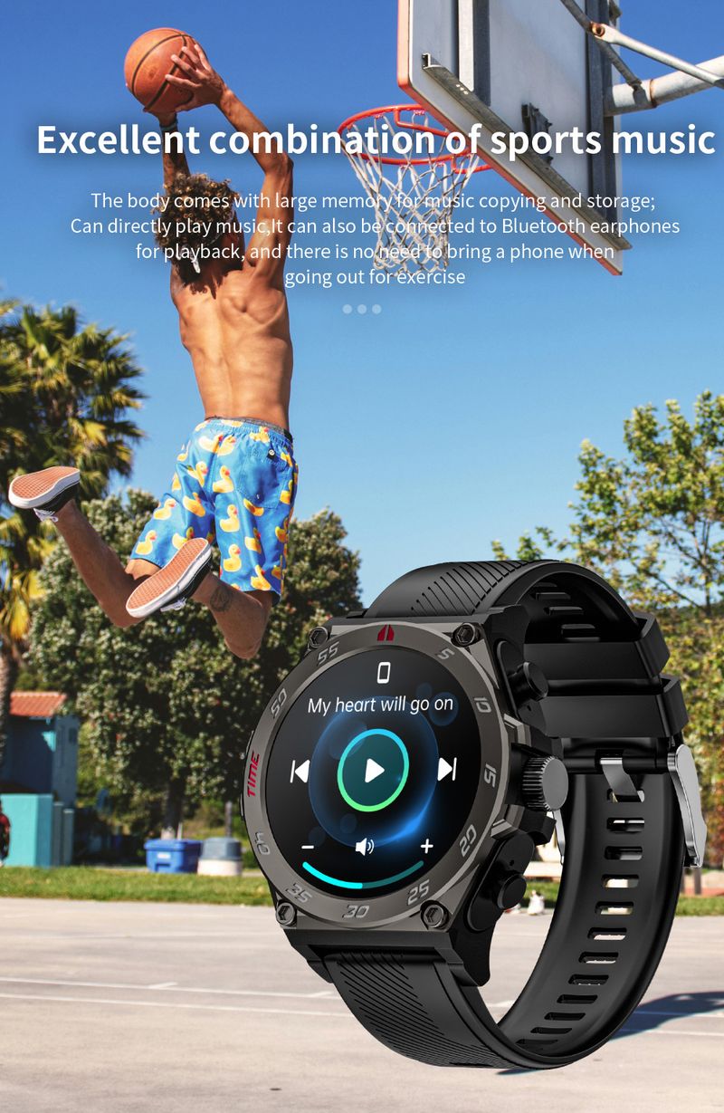 Smart Electronics smart watch heart rate blood oxygen health monitoring multi sports Bluetooth call cool watch_voghion.com