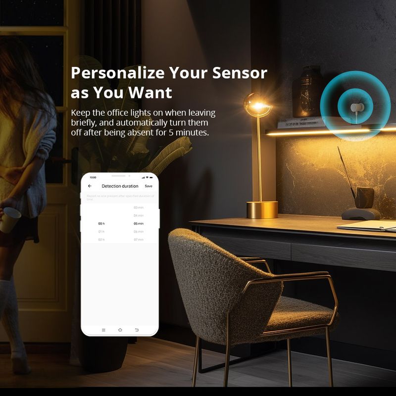 SONOFF SNZB-06P Zigbee Menschliche Anwesenheit Radardetektor Bewegungssensor Smart Home Automation für Alexa Alice ZHA_voghion.com