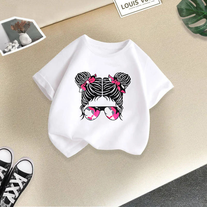 Ropa de bebé, camiseta de manga corta de verano para niños, top de cuello redondo a la moda para niños y niñas, algodón de media manga para bebé_voghion.com