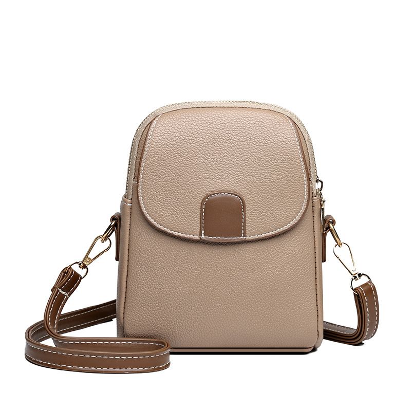 Borsa a tracolla testurizzata per telefono da donna, 2025, nuova, leggera, alla moda, in morbida pelle, di alta qualità, piccola_voghion.com