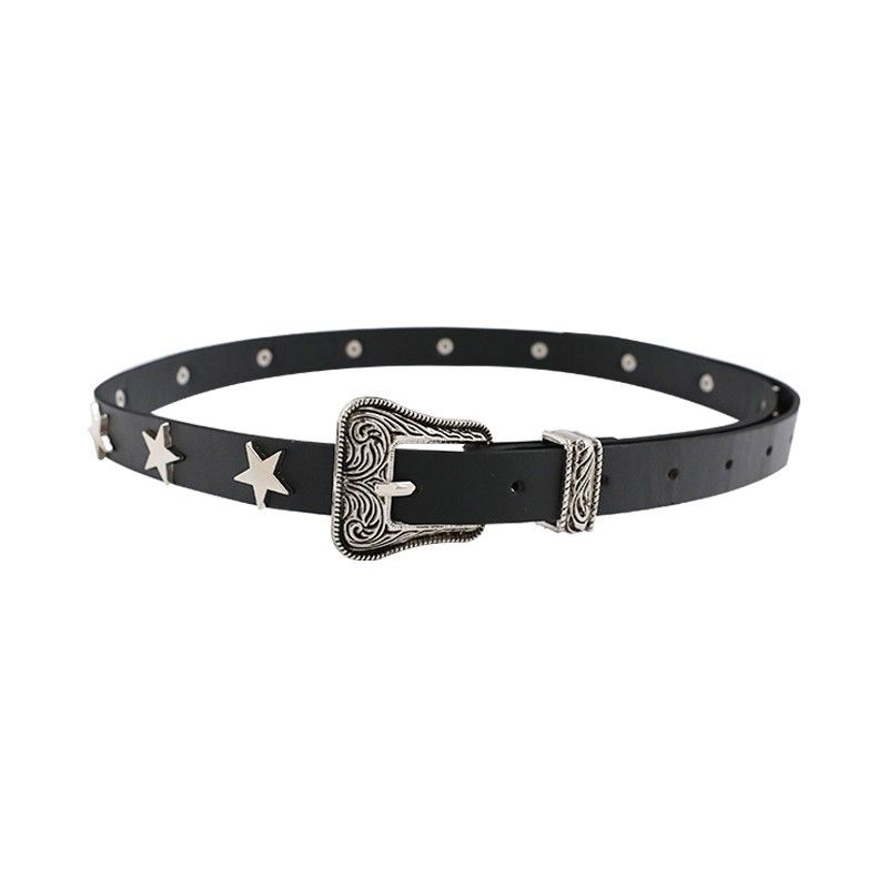 New Hundred American Women's Decoration High Grade Leather Belt_voghion.com