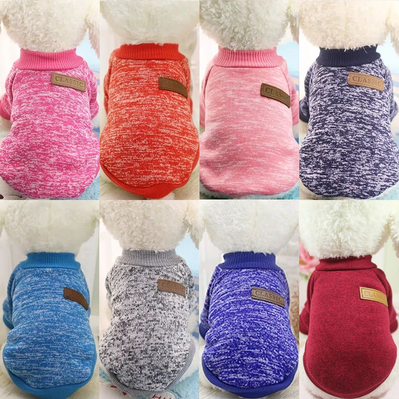 Cat Clothes For Medium Small Dogs Puppy Soft Sweater Autumn Winter Warm Clothing Pet Coat Sweatshirt XS-2XL_voghion.com