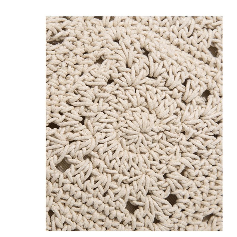 Wax Rope Hollow Woven Large Capacity Handbag Beach Vacation Shoulder Armpit Women's Summer Bags_voghion.com