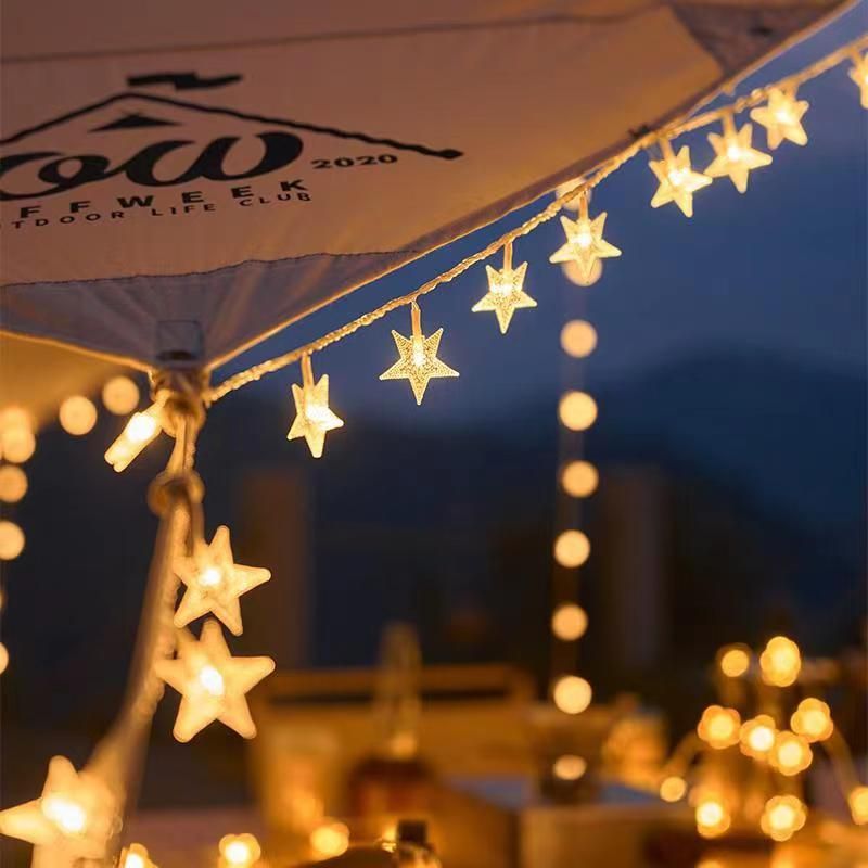 Produttore di luci a stringa per atmosfera stellata decorativa natalizia con cielo stellato, tenda da giardino impermeabile per campeggio all'aperto a energia solare_voghion.com