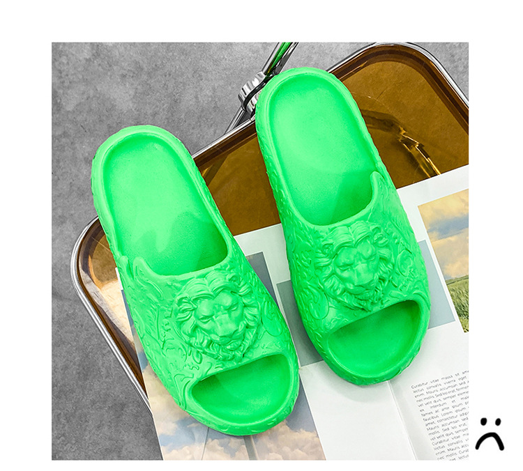 Pantofole da casa Skye all'ingrosso da uomo estate testa di leone fondo spesso indossare sandali in Eva per interni antiscivolo resistenti all'usura_voghion.com