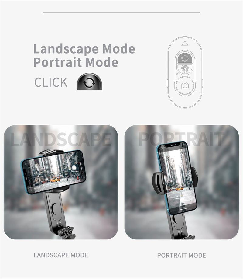 360 Rotation Folgenden Aufnahme Modus Gimbal Stabilisator Selfie Stick Stativ Gimbal Für IPhone Telefon Smartphone Live_voghion.com