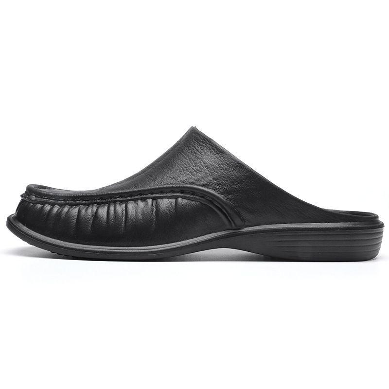 New Plus Size Sandals Summer Indoor And Outdoor Wear, Home Decor For Men, Fashionable Soft Soled Semi Slippers_voghion.com