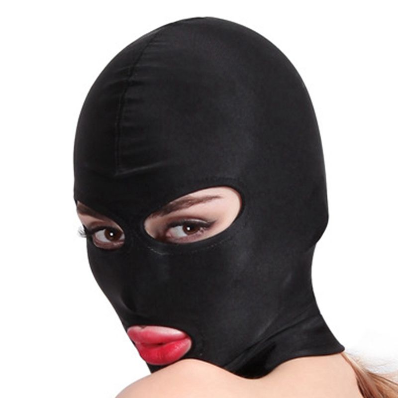 Dog Slave Supplies SM Sexy Maska za celoten obraz Popolnoma zaprt izpustni ustnik za oči, črno orodje Smsexy_voghion.com