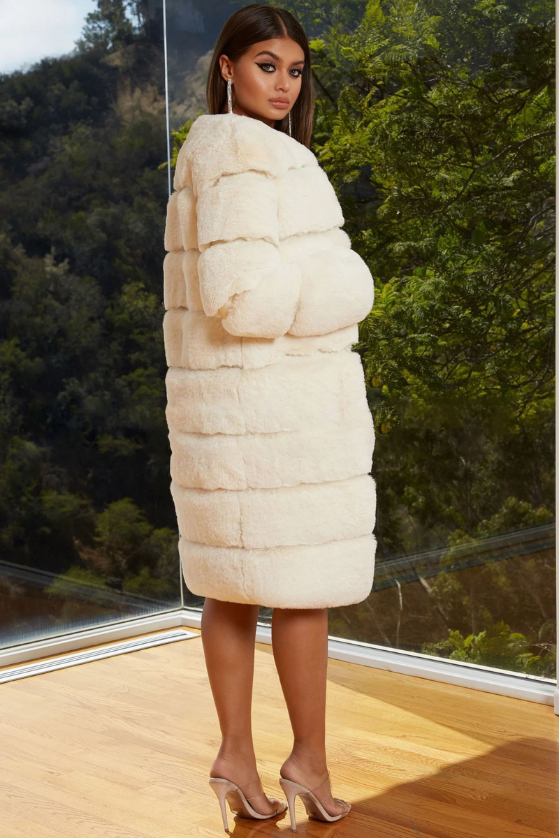 Women's clothing new style imitation fur coat cotton coat thickened long plush coat women's coat windbreaker ready in stock_voghion.com