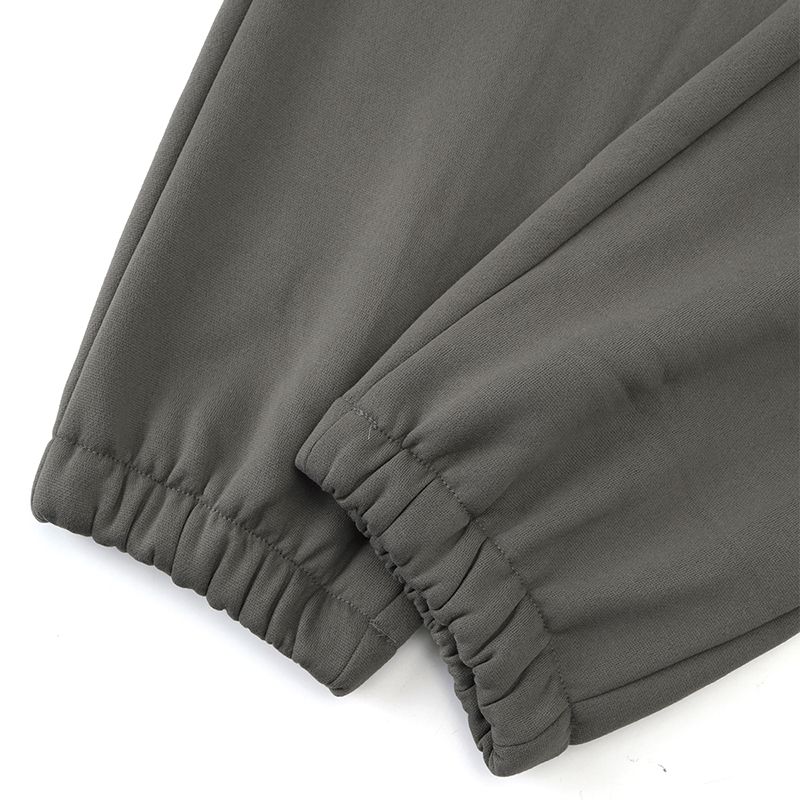 Tuta invernale da uomo, set di tute da ginnastica in pile tinta unita, a maniche lunghe, con cappuccio e pantaloni, tute sportive da corsa_voghion.com