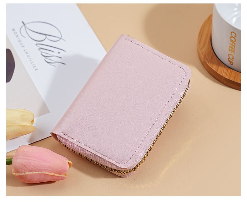 Solid Color Organ Card Bag, Female Small And Exquisite Card Bag, Male Multi-card Position, Large-capacity Card Sleeve, Card Bag._voghion.com