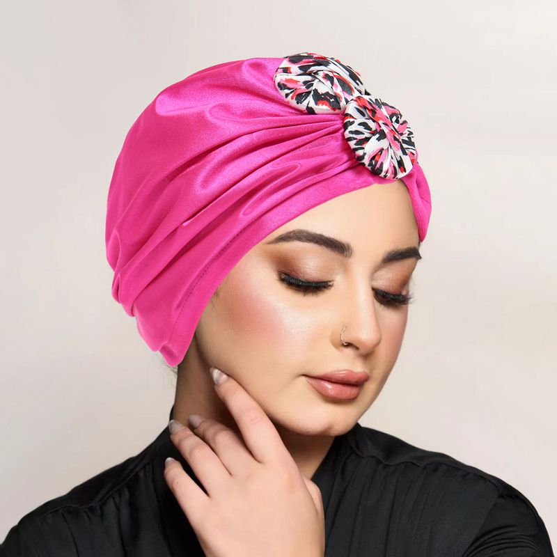 Neu Modische Muslimischen Multi-farbe Kopftuch Hut Mit Zwei Knöpfen Auf Der Stirn, frauen Vielseitig Pullover Und_voghion.com