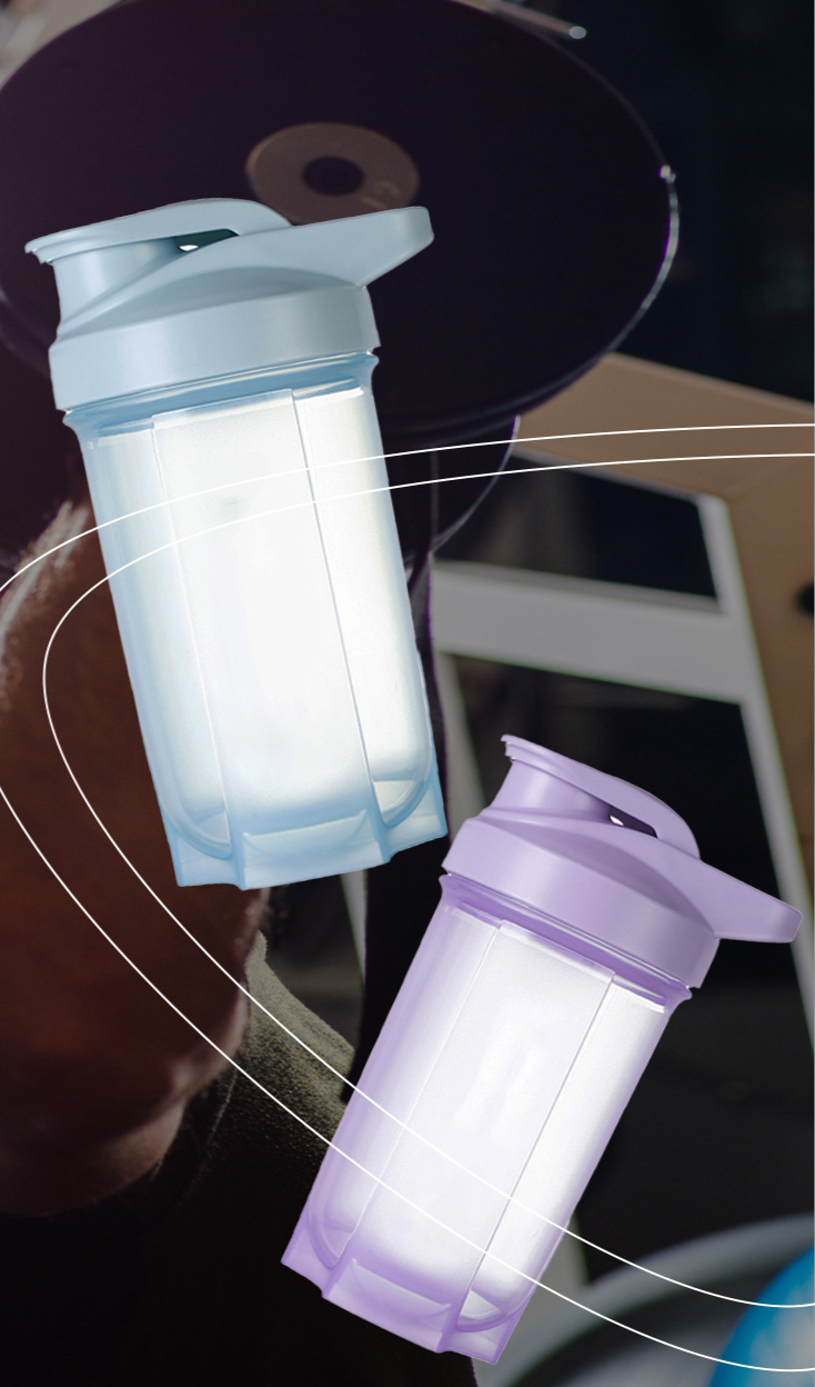 Tazza per proteine in polvere per sport all'aria aperta, portatile, resistente alle alte temperature, grande capacità, in plastica, per acqua_voghion.com