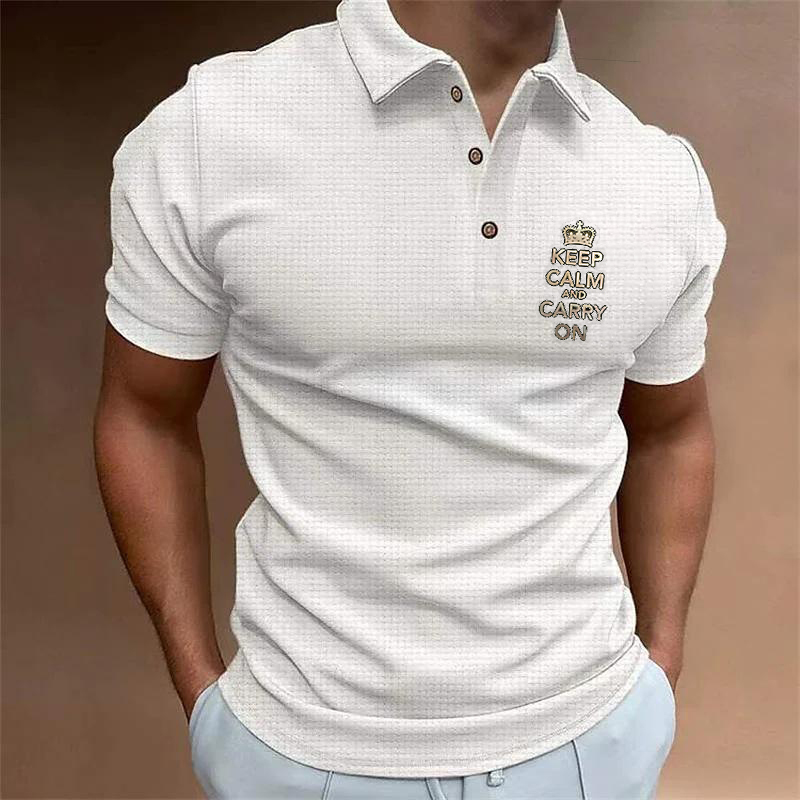 2023 Europa en de Verenigde Staten nieuwe hoogwaardige heren 3D digitaal bedrukte POLO shirt met korte mouwen rits POLO shirt_voghion.com