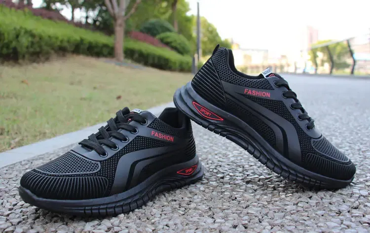 Zapatillas deportivas informales para hombre, nuevas, transpirables, de primavera, antideslizantes, resistentes al desgaste, para correr al aire libre_voghion.com
