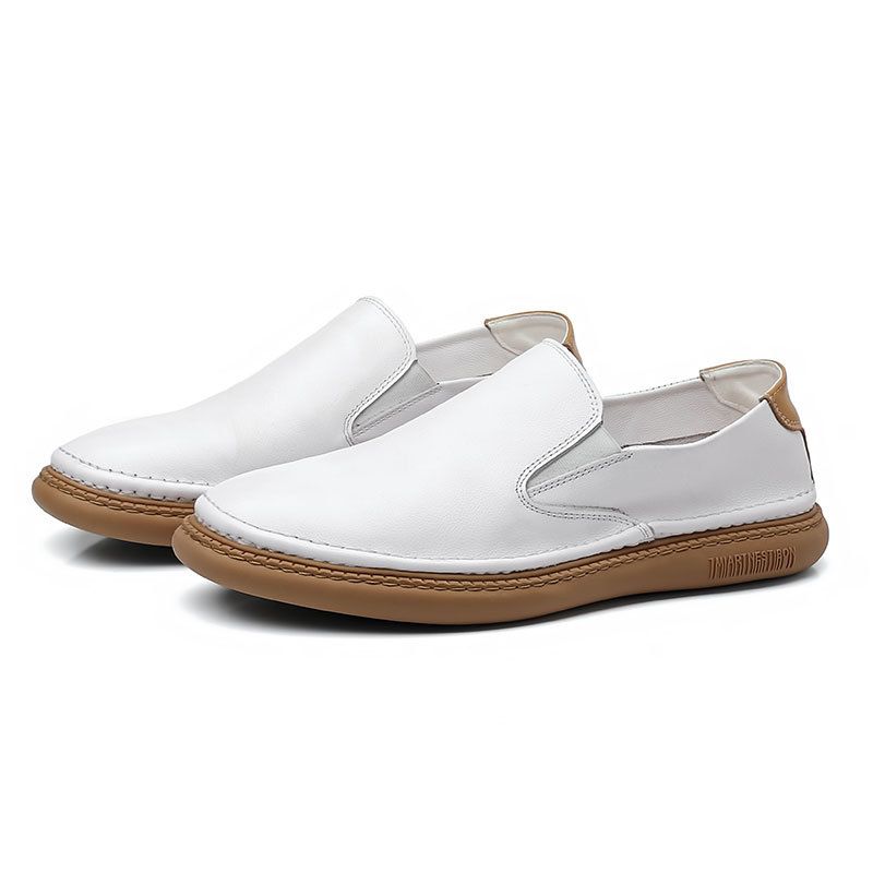 Scarpe casual estive da uomo, con suola morbida, mocassini in pelle bovina, scarpe in pelle traspiranti e versatili per uomo_voghion.com