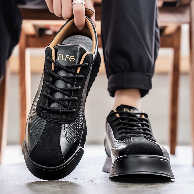 Retro Fashion Brown Men's Low Sneakers Big Size 45 Breathable Flat Shoes Trainers Men Lace-up Casual Sneakers Zapatillas Hombre_voghion.com