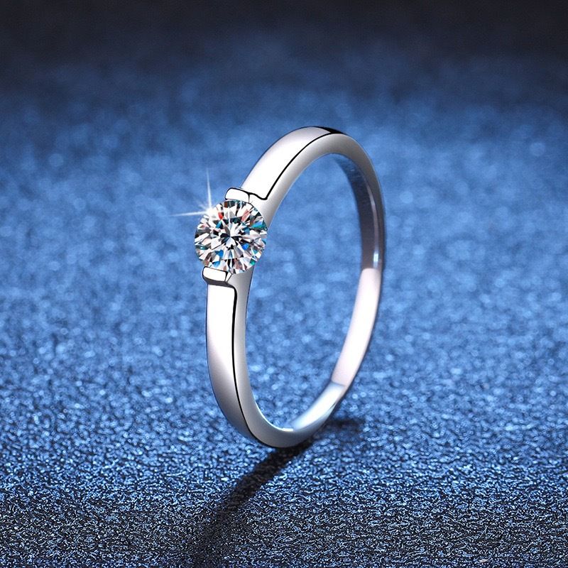 Light New Year One Diamond Women's Fashion Small Zircon Simple Wedding Elegant Versatile Ring_voghion.com