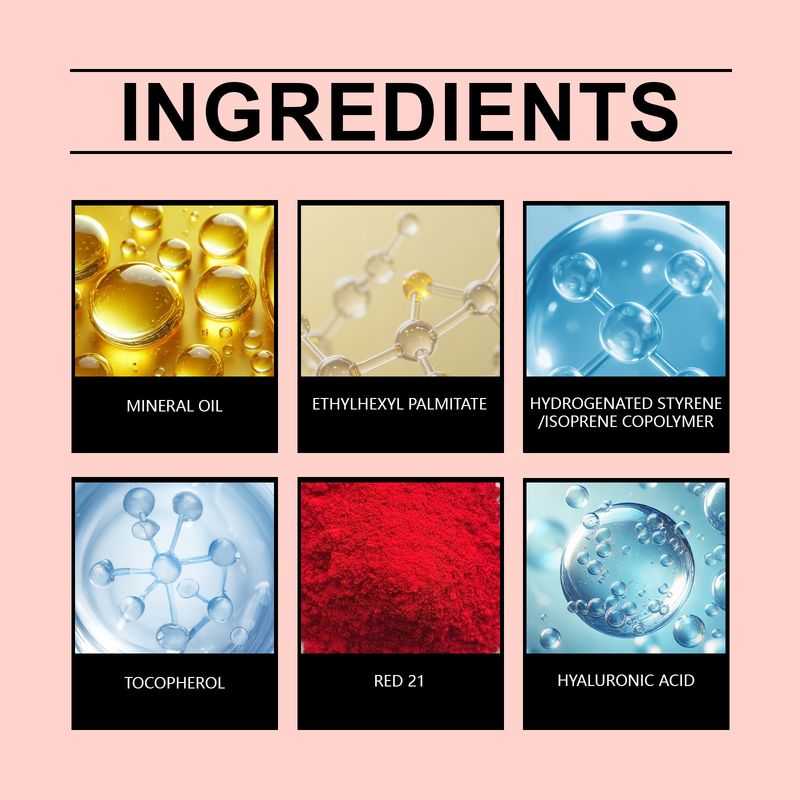 Roze hydraterende glans, natuurlijke kleur, antiaanbaklaag, gemakkelijk aan te brengen, voller en hydraterend, handig lipglazuur_voghion.com