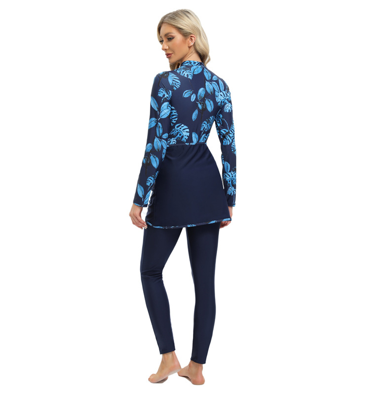 Women's Muslim Swimwear Large Size Four-piece Swimsuit_voghion.com