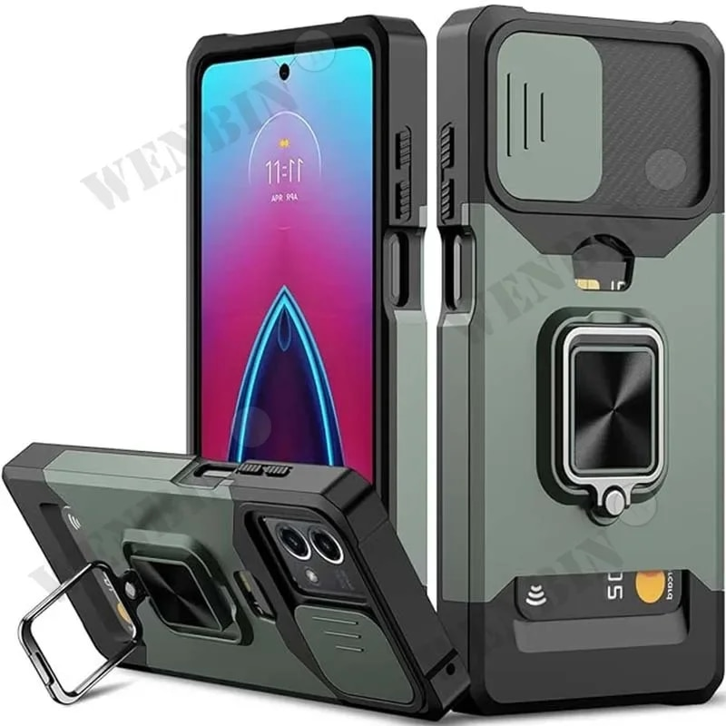 Funda para Samsung S24 S23 Ultra Plus A14 A54 cubierta deslizante para cámara y tarjetero protector magnético resistente_voghion.com
